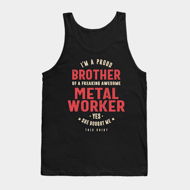 Metalworker Work Job Title Gift Tank Top by cidolopez